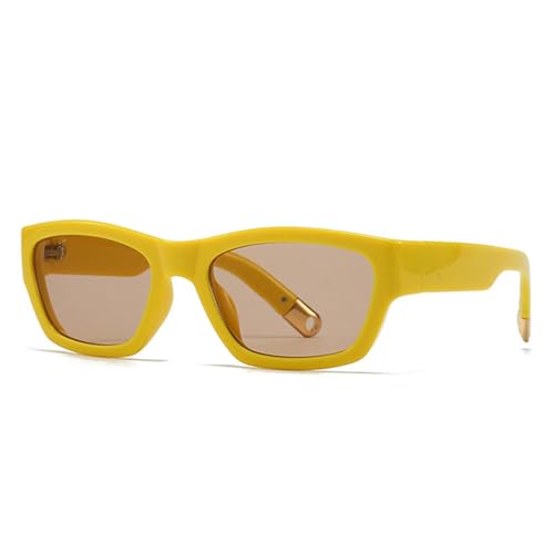 FORLUZ Beliebte Mode Herren Sonnenbrillen Damen Farbverlauf UV400 (Gelblichttee) von FORLUZ