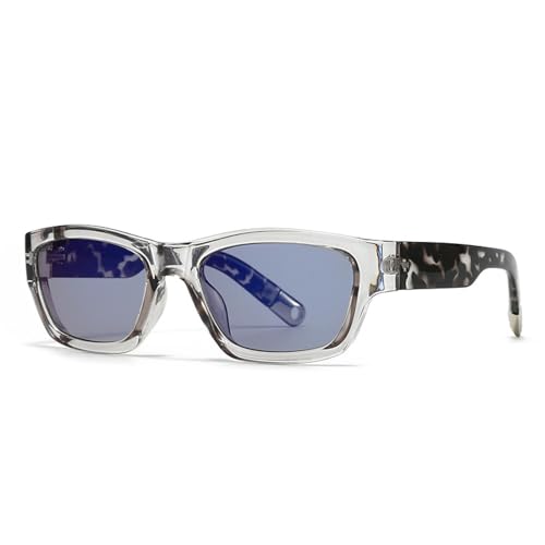 FORLUZ Beliebte Mode Herren Sonnenbrillen Damen Farbverlauf UV400 (Grau Blau Grau) von FORLUZ