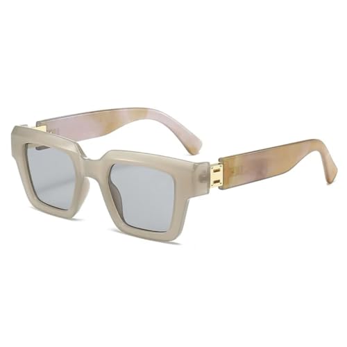 FORLUZ Beliebte Sonnenbrillen Damen Herren Reise Herren Bunte Schattierungen Retro Luxus UV400 (grau) von FORLUZ