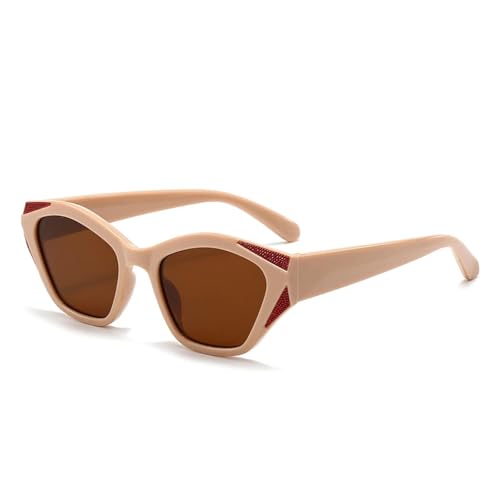 FORLUZ Cat-Eye-Sonnenbrille, moderne Retro-Bügel, (Pink) von FORLUZ