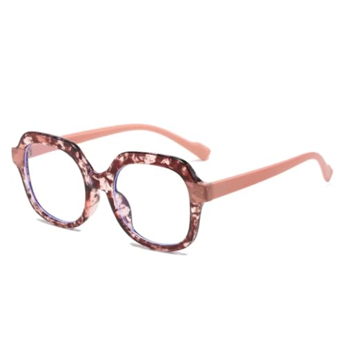 FORLUZ Großes Gestell, runde Brillengestelle, Damenmode, klare Gläser, Brillen, Sonnenbrillen (Blume) von FORLUZ