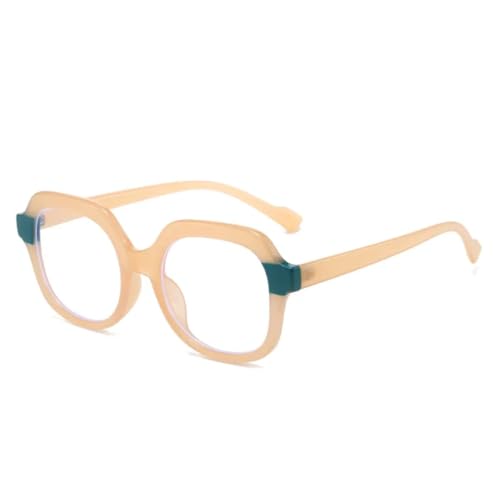 FORLUZ Großes Gestell, runde Brillengestelle, Damenmode, klare Gläser, Sonnenbrillen (Jelly Tea) von FORLUZ