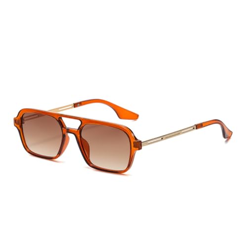 FORLUZ Modische Doppelstege Damen Sonnenbrillen Mode Herren Ocean Film Shades UV400 Trendy (15) von FORLUZ