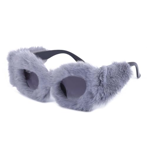 FORLUZ Modische Sonnenbrillen für Damen, übergroß, UV400-Schutz (hellgrau) von FORLUZ