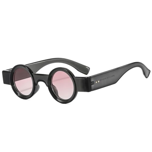 FORLUZ Retro Kleine Runde Damen Punk Sonnenbrille Shades Uv400 Mode Klare Ozeanlinse Brillen Herren Trend Nieten (5) von FORLUZ