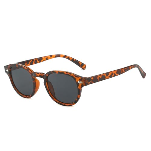 FORLUZ Retro Oval Herren Nieten Sonnenbrille Mode Klar Ozean Verlaufsgläser Brille UV400 Damen (Wie das Bild) von FORLUZ