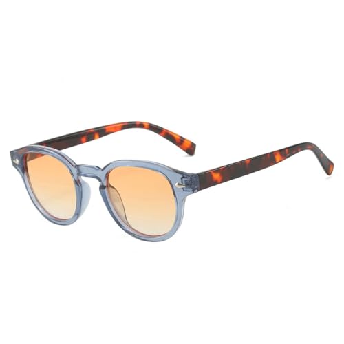 FORLUZ Retro Oval Herren Nieten Sonnenbrille Mode Klar Ozean Verlaufsgläser Brille UV400 Damen (Wie das Bild) von FORLUZ