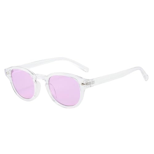 FORLUZ Retro Oval Herren Nieten Sonnenbrille Mode Klar Ozean Verlaufsgläser Brille UV400 Damen (Wie das Bild) von FORLUZ