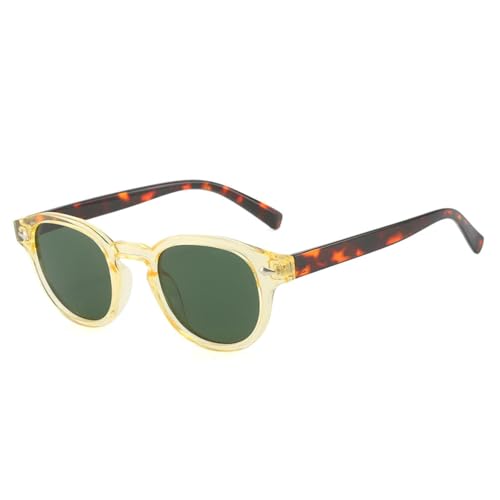 FORLUZ Retro Oval Herren Nieten Sonnenbrille Mode Klar Ozean Verlaufsgläser Brille UV400 Damen (Wie das Bild) von FORLUZ