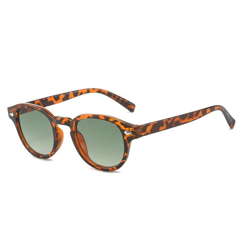 FORLUZ Retro Oval Herren Nieten Sonnenbrille Mode Klar Ozean Verlaufsgläser Brille UV400 Damen (Wie das Bild) von FORLUZ