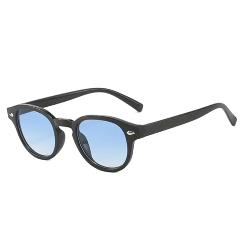 FORLUZ Retro Oval Herren Nieten Sonnenbrille Mode Klar Ozean Verlaufsgläser Brille UV400 Damen (Wie das Bild) von FORLUZ