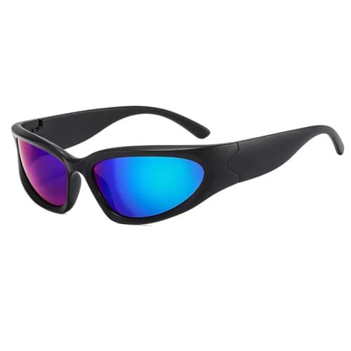 FORLUZ Retro-Stil Damen Cat Eye Sonnenbrille Mode Brille Männer Punk Sport (2) von FORLUZ