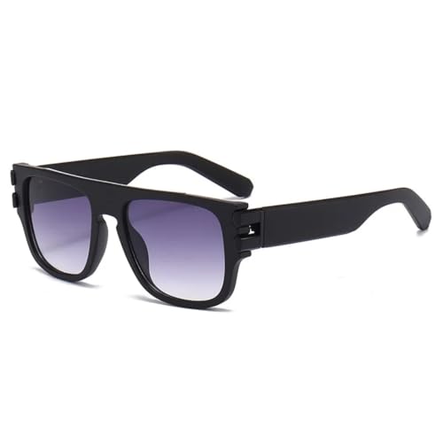 FORLUZ Sonnenbrille Damen Luxus Vintage Brille Herren Shades UV400 (schwarz grau) von FORLUZ