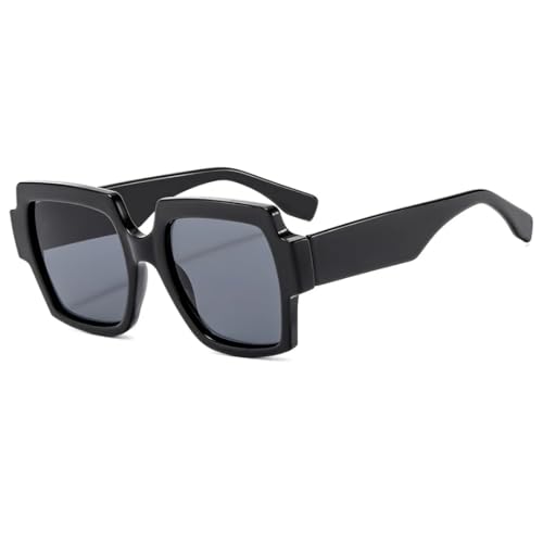 FORLUZ Sonnenbrille Herren Damen Retro Beliebte Sonnenbrillen Brillen UV400 (schwarz) von FORLUZ