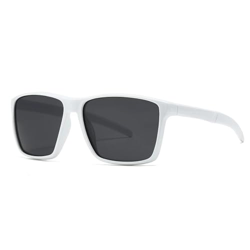FORLUZ Sonnenbrille mit trendigem Rahmen und modernem Charme für Herren (WEISS) von FORLUZ