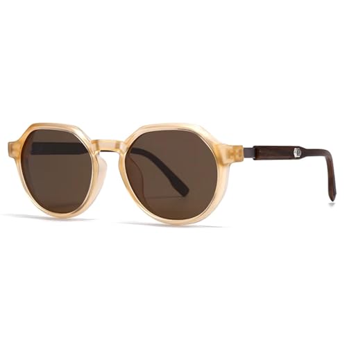FORLUZ Straßenfotografie Modern Charm Retro Sonnenbrille Damen Sonnenbrille (Orange) von FORLUZ