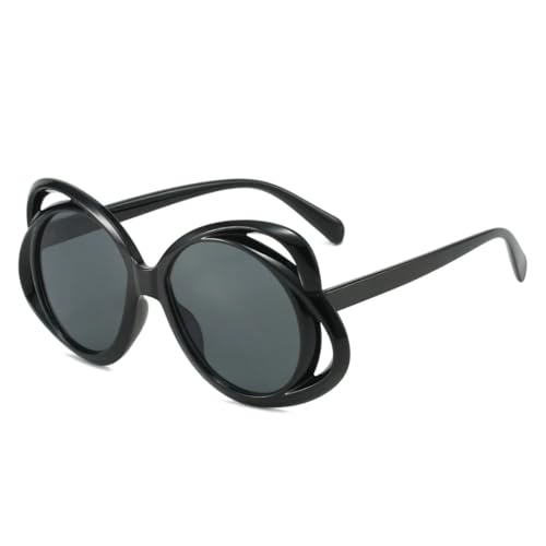 FORLUZ Trendy Sonnenbrille Damen Luxus Sonnenbrille Uv400 (schwarz) von FORLUZ