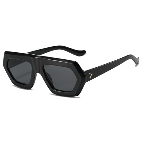 FORLUZ Unregelmäßige Damenmode Farbverlauf Sonnenbrillen Shades UV400 Retro Herren Klare Linse Brillengestell (Wie das Bild) von FORLUZ