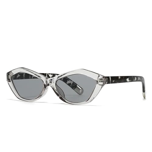 FORLUZ Wasserkastanien-Cat-Eye-Sonnenbrille, moderne Retro-Sonnenbrille (Silber) von FORLUZ