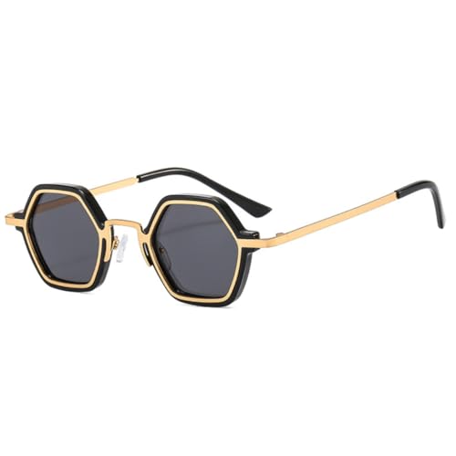 Retro Punk Männer Polygon Sonnenbrille Mode Klar Ozean Gradienten Objektiv Brillen Frauen Trendy Uv400 (3) von FORLUZ