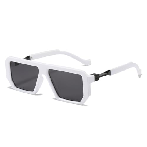 Retro Sonnenbrille Damen Mode Jelly Farbe Brillen Shades Uv400 Herren Trendy Punk Klar Farbverlauf (10) von FORLUZ