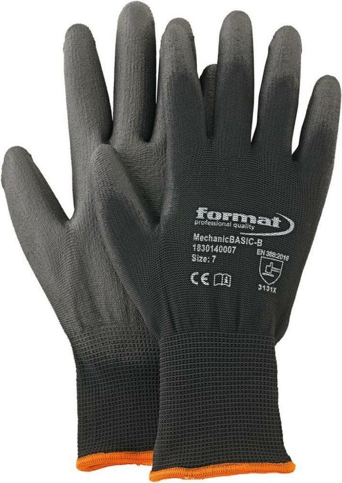 FORMAT Arbeitshandschuhe 12 Paar FORMAT Montagehandschuh MechanicBASIC-B Gr.7 Arbeitshandschuh FORMAT Arbeitshandschuhe 12 Paar FORMAT Montagehandschuh MechanicBASIC-B Gr.7 Arbeitshandschuh von FORMAT