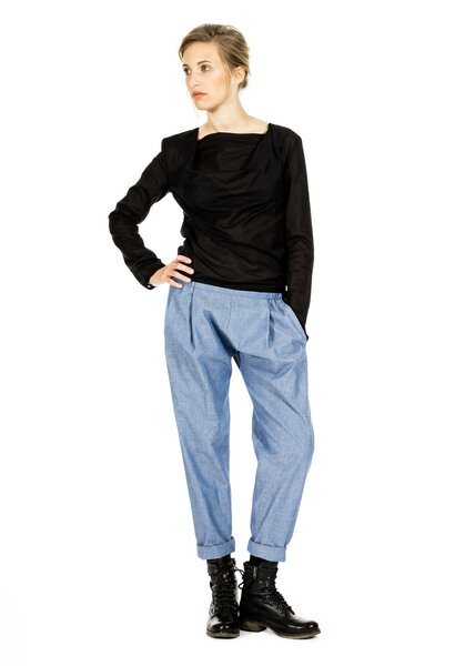 FORMAT COSY II pants, light denim unisex von FORMAT