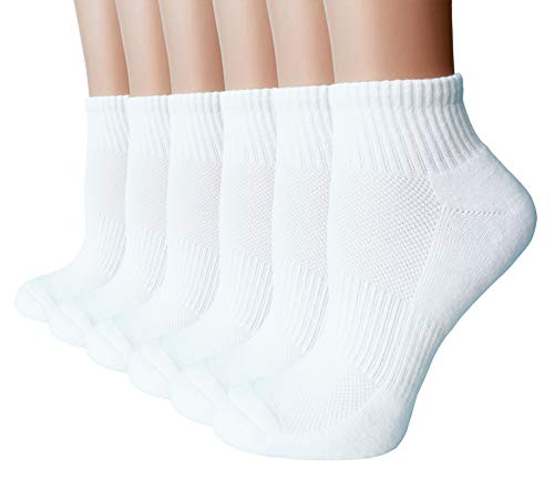 FORMEU Women's Moisture Wicking Athletic Low Cut Ankle Quarter Cushion Socks von FORMEU
