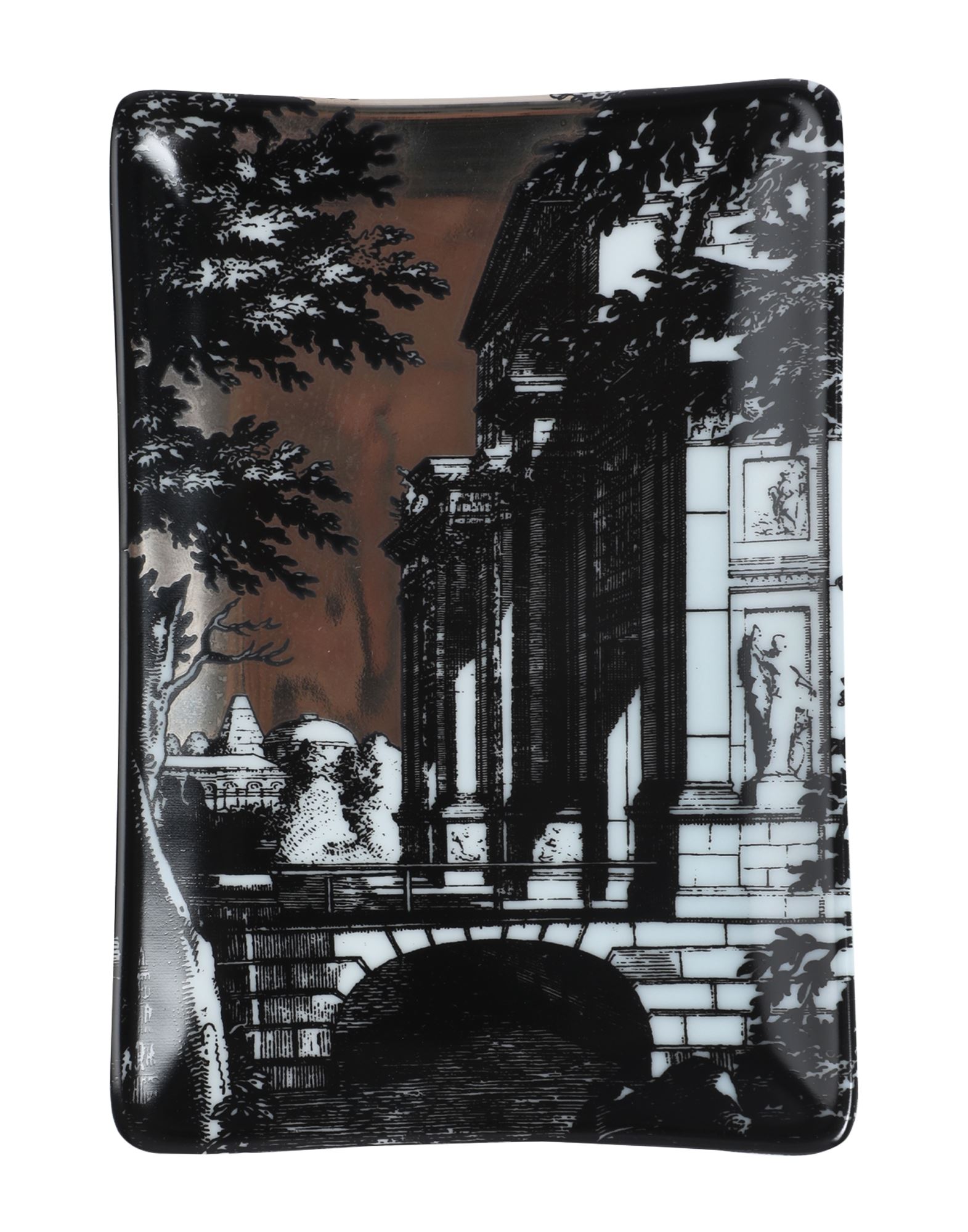 FORNASETTI Ablageteller Und Aschenbecher Unisex Schwarz von FORNASETTI