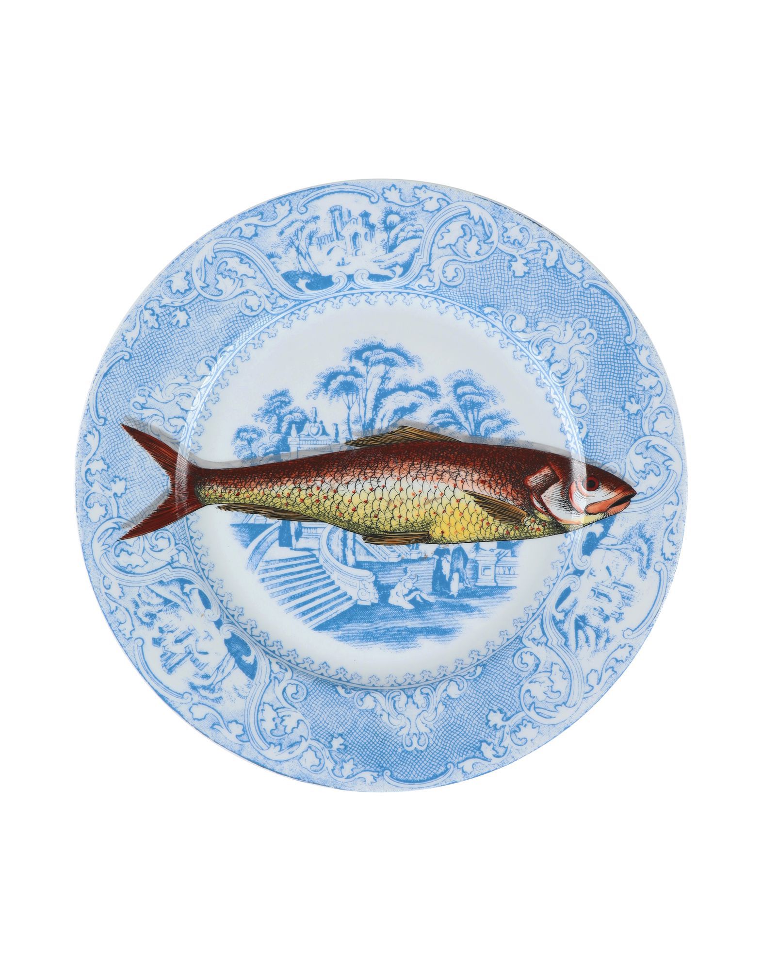 FORNASETTI Dekoteller Unisex Azurblau von FORNASETTI