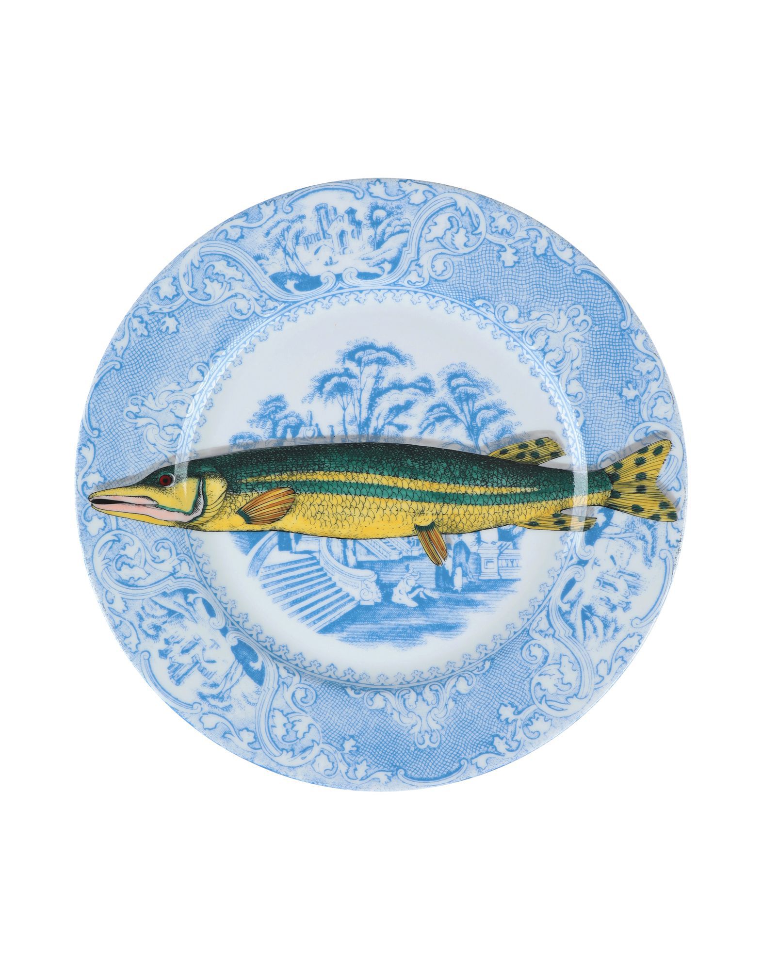 FORNASETTI Dekoteller Unisex Azurblau von FORNASETTI