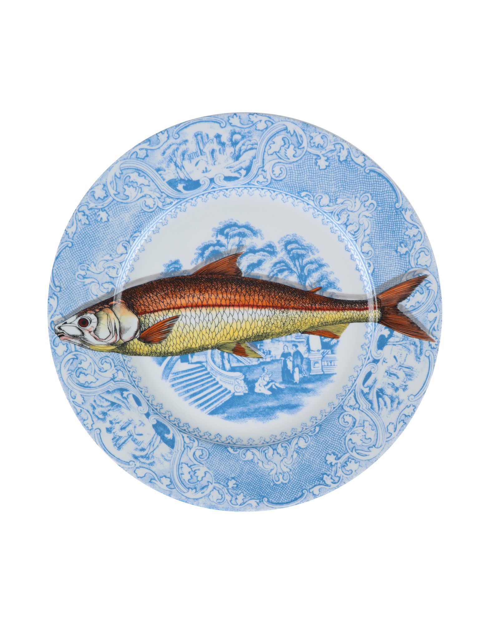 FORNASETTI Dekoteller Unisex Azurblau von FORNASETTI