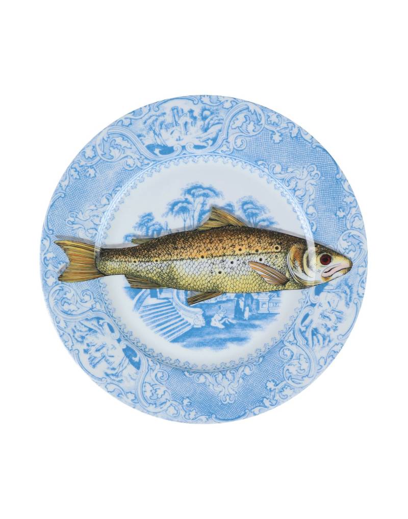 FORNASETTI Dekoteller Unisex Azurblau von FORNASETTI