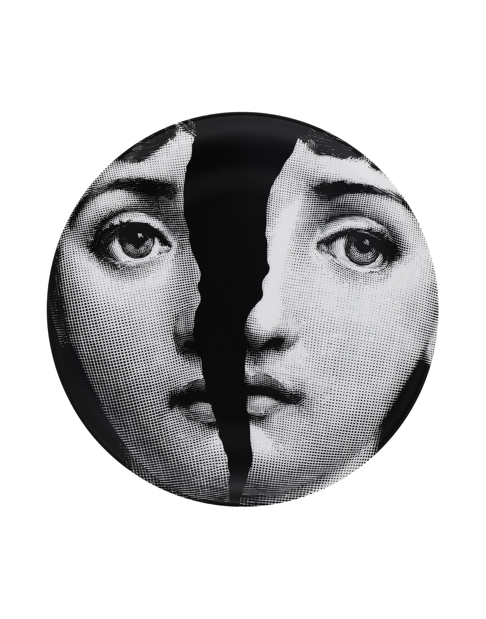 FORNASETTI Dekoteller Unisex Schwarz von FORNASETTI