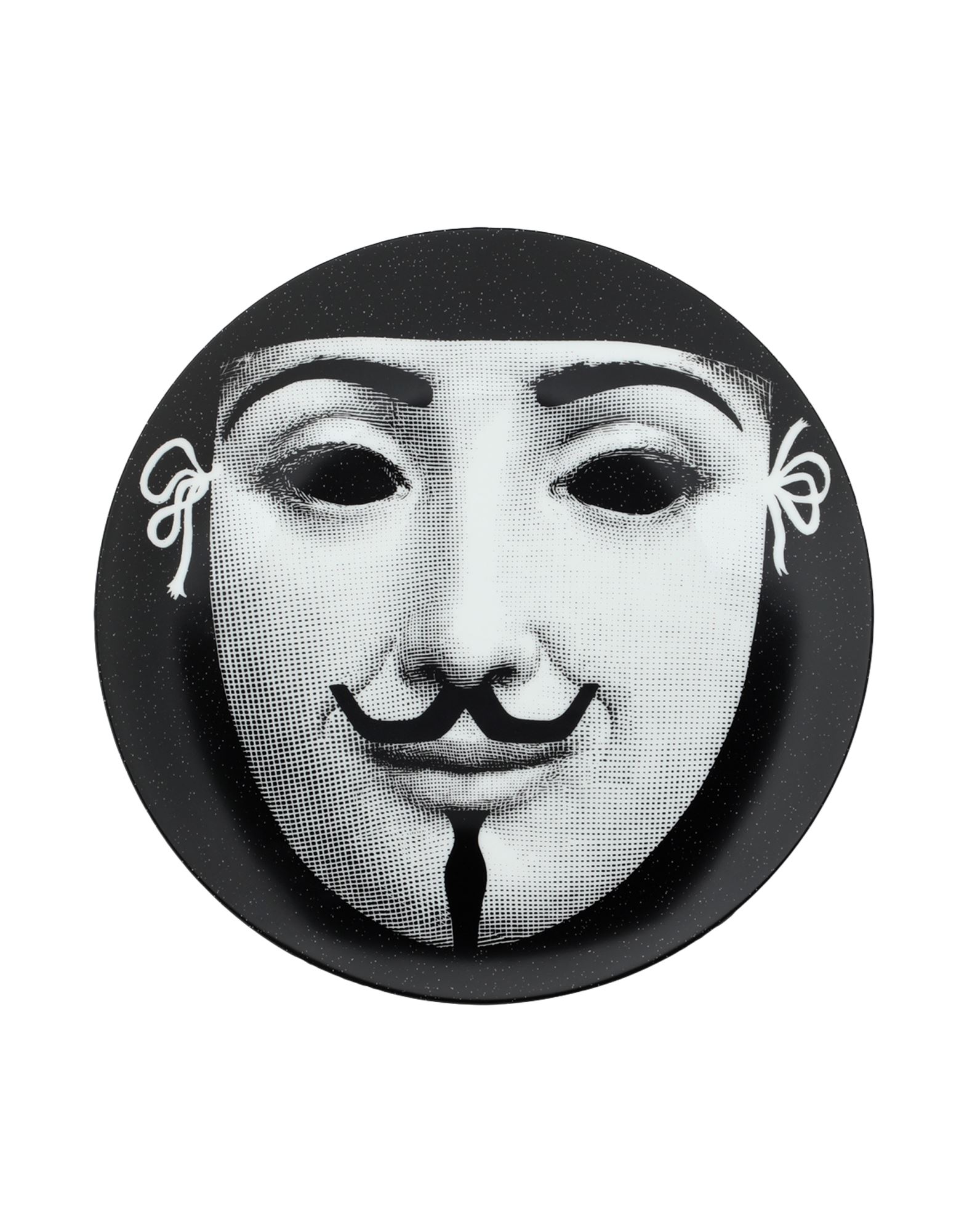 FORNASETTI Dekoteller Unisex Schwarz von FORNASETTI