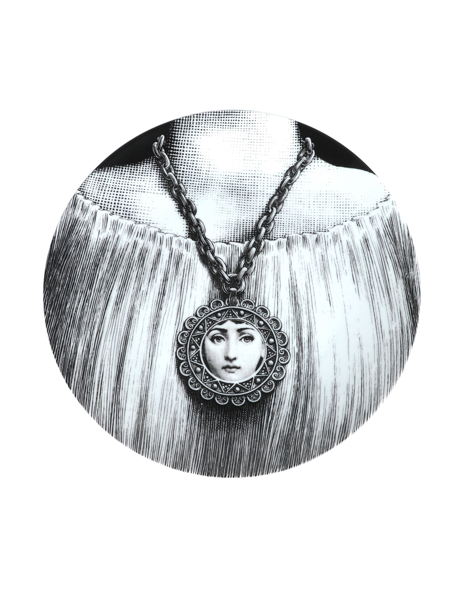 FORNASETTI Dekoteller Unisex Weiß von FORNASETTI