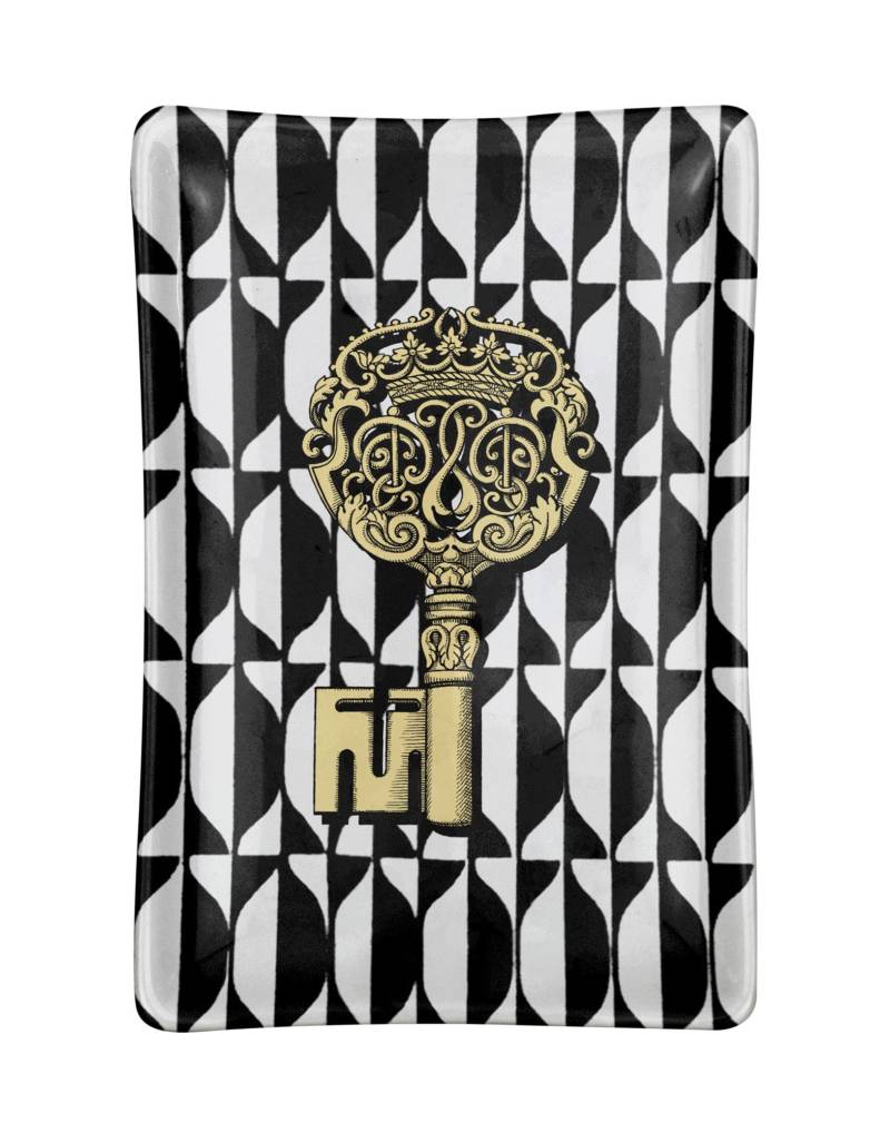 FORNASETTI Ablageteller Und Aschenbecher Unisex Schwarz von FORNASETTI