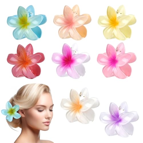 Haarklammer Blume, 8 Stück Blumen Haarspangen,Blumenförmige Krallenklammern,Bunt Blumen Haarschmuck für Damen,Rutschfest Klauen Haarspangen für Frauen Haarklammer Blume, 8 Stück Blumen Haarspangen,Blumenförmige Krallenklammern,Bunt Blumen Haarschmuck für Damen,Rutschfest Klauen Haarspangen für Frauen von FOROREH