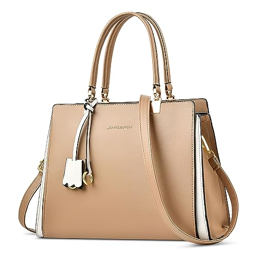 FORRICA Handtasche Damen Elegant Umhängetasche PU Leder Frauen Top Griff Tasche Mode Damentaschen für Einkaufen Pendeln Dating Khaki von FORRICA