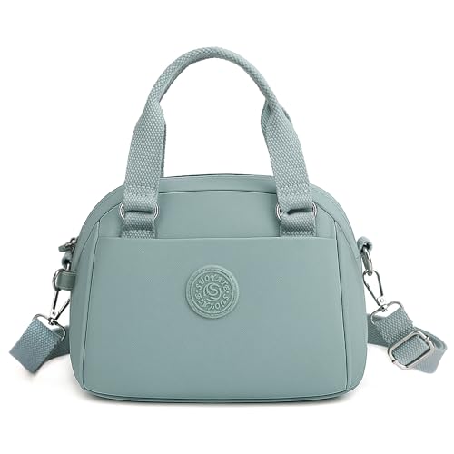 FORRICA Handtaschen Damen Freizeit Leicht Umhängetasche Frauen Crossbody Tasche Oxford Stoff Wasserdicht Damenhandtaschen Blau B von FORRICA