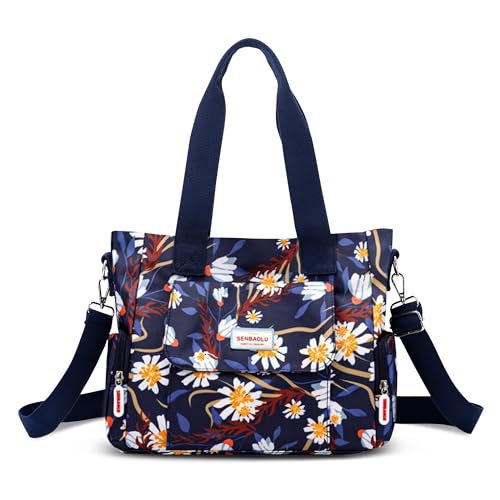 FORRICA Handtaschen Damen Shopper Umhängetasche Modemuster Groß Schultertasche Frauen Wasserdicht Handtaschen mit Mehreren Taschen Blume K von FORRICA