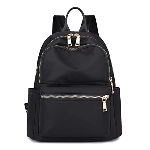 FORRICA Rucksack Damen Casual Mädchen Schulrucksack Oxford Tuch Backpack Wasserdicht Arbeit Rucksäcke Reisen Daypack Schwarz M von FORRICA