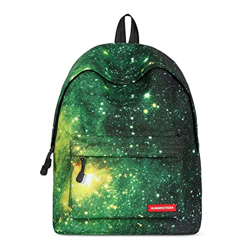 FORRICA Schulrucksack Galaxis Schultasche für Mädchen Jungen College Ranzen Laptop Rucksack 14 Zoll Leichte Freizeit Tagesrucksack Damen Herren Reise Daypack Sternenhimmel D von FORRICA