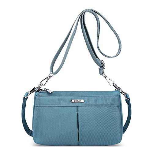 FORRICA Umhängetasche Damen Casual Leichte Handtasche Frauen Crossbody Tasche Nylon Schultertasche Blau A von FORRICA