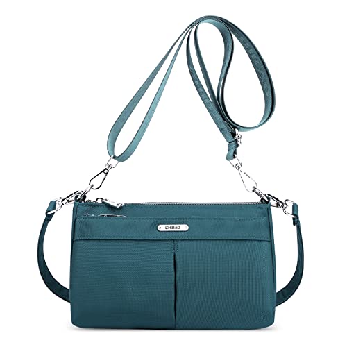 FORRICA Umhängetasche Damen Casual Leichte Handtasche Frauen Crossbody Tasche Nylon Schultertasche Blau von FORRICA