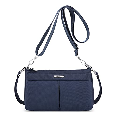 FORRICA Umhängetasche Damen Casual Leichte Handtasche Frauen Crossbody Tasche Nylon Schultertasche Dunkel Blau von FORRICA