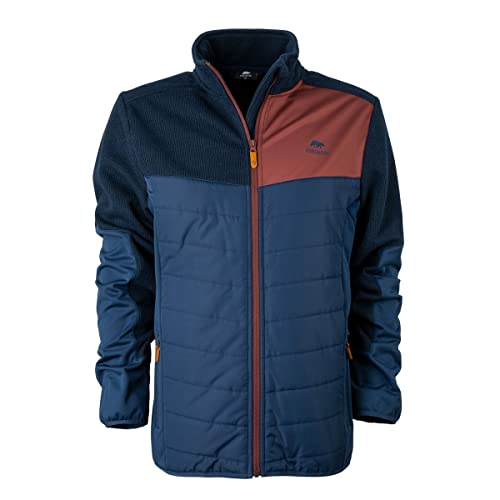 FORSBERG Aeresmann Jacke Strickfleece Strickjacke Outdoorjacke Freizeitjacke, Farbe:blau, Größe:XXL von FORSBERG
