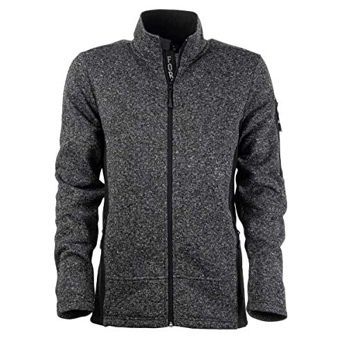 FORSBERG Jacke Strickfleece Strickjacke Outdoorjacke Freizeitjacke für Freizeit und Arbeit, Farbe:anthrazit, Größe:XXL von FORSBERG