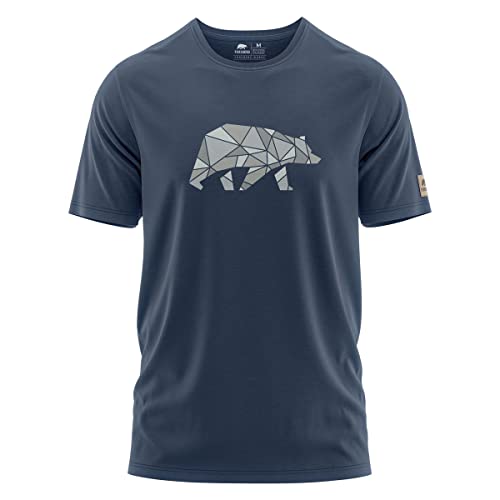 FORSBERG Espenson T-Shirt mit stylischem Bär Brustlogo Rundhals für Herren, Farbe:dunkelblau/grau, Größe:XXL FORSBERG Espenson T-Shirt mit stylischem Bär Brustlogo Rundhals für Herren, Farbe:dunkelblau/grau, Größe:XXL von FORSBERG