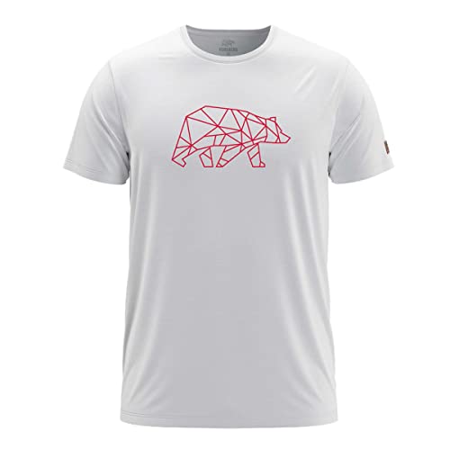 FORSBERG Finnson T-Shirt mit stylischem Bär Brustlogo Rundhals für Herren in Vier verschiedenen Farbkombinationen, Farbe:Weiss, Größe:M FORSBERG Finnson T-Shirt mit stylischem Bär Brustlogo Rundhals für Herren in Vier verschiedenen Farbkombinationen, Farbe:Weiss, Größe:M von FORSBERG